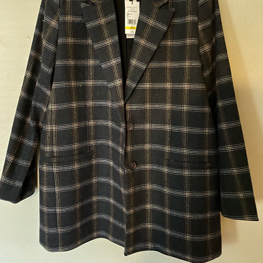 Habitual Plaid Jacket